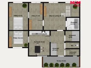 Prodej rodinného domu, Roudnice nad Labem, Havlíčkova, 129 m2