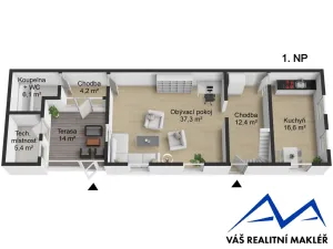 Prodej kanceláře, Příbor, Kašnice, 140 m2