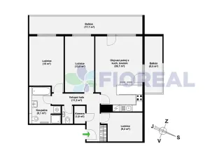 Pronájem bytu 4+kk, Praha - Motol, Plzeňská, 95 m2