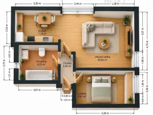 Prodej bytu 2+kk, Mladá Boleslav, Václavkova, 47 m2