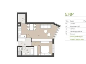 Pronájem bytu 2+kk, Praha, U plynárny, 54 m2