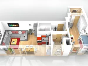 Pronájem bytu 2+kk, Praha - Pitkovice, K dálnici, 54 m2