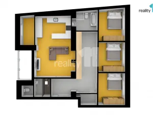 Pronájem bytu 5+kk, Praha - Dejvice, Kafkova, 105 m2