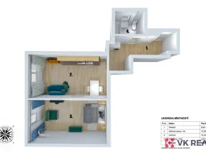 Prodej bytu 2+kk, Plzeň - Východní Předměstí, Jablonského, 50 m2