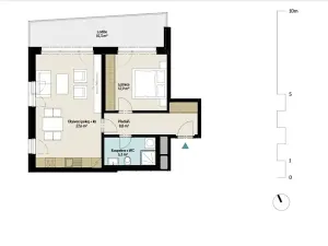 Prodej bytu 2+kk, Praha - Malešice, Polygrafická, 54 m2