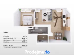 Prodej atypického bytu, Znojmo, 17. listopadu, 77 m2