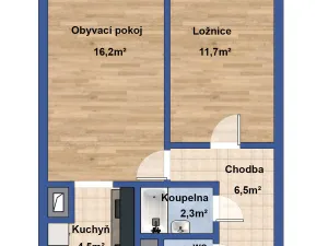 Prodej bytu 2+kk, Praha, Cílkova, 42 m2
