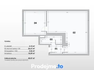 Prodej bytu 1+1, Znojmo, 17. listopadu, 42 m2
