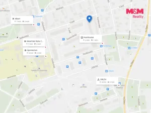Pronájem bytu 2+kk, Praha - Horní Počernice, Komárovská, 49 m2