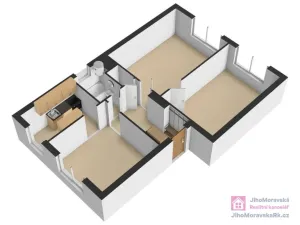 Pronájem bytu 3+1, Bořetice, 79 m2
