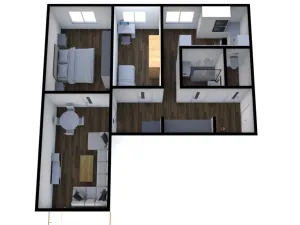 Pronájem bytu 3+1, Týn nad Vltavou, Hlinecká, 72 m2