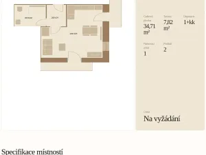 Prodej bytu 2+kk, Prášily, 35 m2