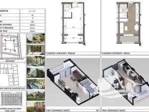Prodej bytu 1+kk, Golem, Albánie, Mali i Robit, 35 m2