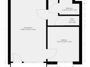 Pronájem bytu 2+kk, Praha - Vršovice, Oblouková, 40 m2