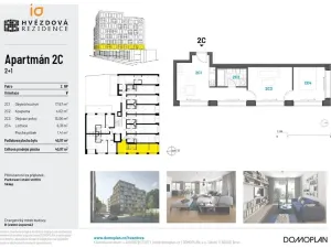 Pronájem bytu 2+1, Brno - Zábrdovice, Hvězdová, 46 m2