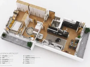 Prodej bytu 3+1, Praha - Vršovice, Uzbecká, 70 m2