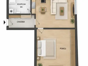 Prodej bytu 2+kk, Pardubice - Bílé Předměstí, Bubeníkova, 49 m2