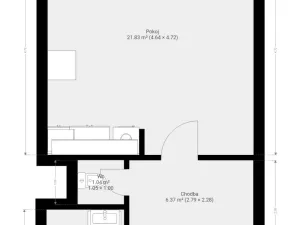 Pronájem bytu 1+kk, Brno - Líšeň, Kosíkova, 33 m2