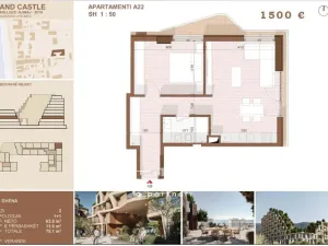 Prodej bytu 2+kk, Shengjin, Albánie, 39 m2