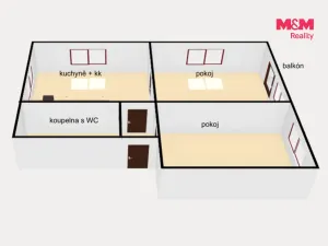 Pronájem bytu 3+kk, Kostelec nad Orlicí, Pelclova, 85 m2