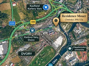Prodej bytu 2+kk, Karlovy Vary - Dvory, Chebská, 50 m2