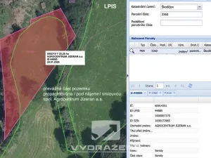 Prodej pole, Příkrý - Škodějov, 2448 m2