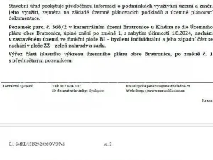 Prodej pozemku pro bydlení, Bratronice, U Hřiště, 2115 m2