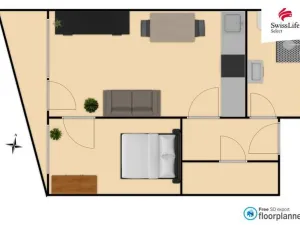 Pronájem bytu 2+kk, Praha - Stodůlky, Svitákova, 49 m2