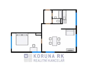 Prodej bytu 2+1, Malovice, 54 m2