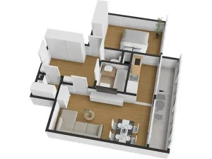 Prodej bytu 2+1, Mělník, Kosmonautů, 59 m2