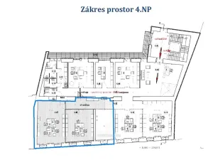 Pronájem kanceláře, Brno, Cejl, 102 m2