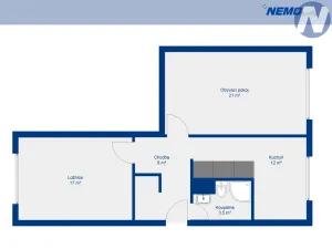 Pronájem bytu 2+1, Volary, Sídl. Míru, 61 m2
