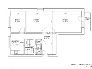 Pronájem bytu 3+kk, Dobruška, Za Universitou, 67 m2