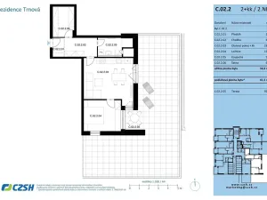 Prodej bytu 2+kk, Pardubice, Jozefa Gabčíka, 66 m2