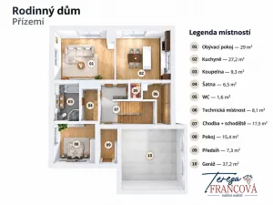 Prodej rodinného domu, Prostějov, 267 m2