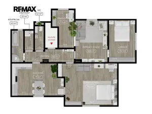 Prodej bytu 3+1, Strakonice, Chelčického, 91 m2