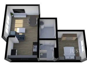 Pronájem bytu 2+kk, Praha, Kounická, 47 m2