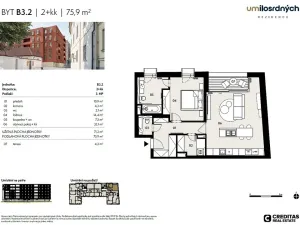 Pronájem bytu 2+kk, Praha - Staré Město, U milosrdných, 71 m2