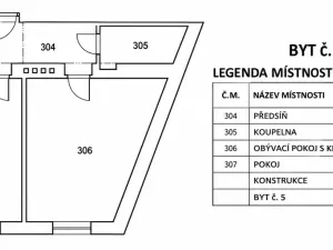 Pronájem bytu 2+kk, Praha - Libeň, Sokolovská, 49 m2