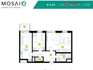 Prodej bytu 3+kk, Beroun, Na Máchovně, 80 m2