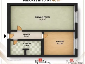 Prodej bytu 1+1, Plzeň - Bolevec, Studentská, 39 m2