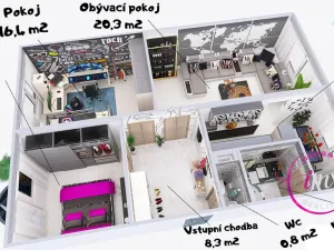 Pronájem bytu 3+1, Jihlava, Březinova, 72 m2
