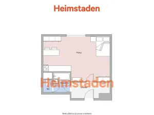 Pronájem bytu 1+kk, Frýdek-Místek - Místek, Ostravská, 24 m2