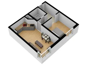 Pronájem bytu 2+kk, České Budějovice - České Budějovice 7, Lidická tř., 45 m2
