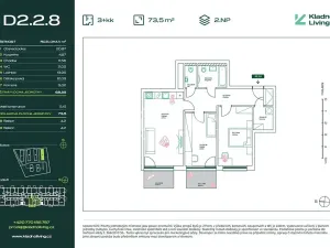 Prodej bytu 3+kk, Kladno, Pražská, 68 m2