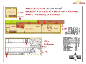 Prodej bytu 4+kk, Praha - Vinohrady, Balbínova, 158 m2
