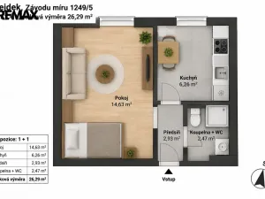 Prodej bytu 1+1, Nejdek, Závodu míru, 35 m2