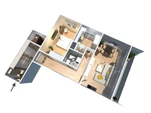 Prodej bytu 2+1, Praha - Strašnice, Gutova, 60 m2