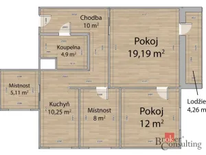 Prodej bytu 4+1, Plzeň - Bolevec, Žlutická, 76 m2