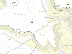 Prodej pole, Střemošice, 1129 m2
